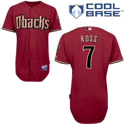 Cody Ross #7 MLB Jersey-Arizona Diamondbacks Men's Authentic Alternate Red Cool Base Baseball Jersey